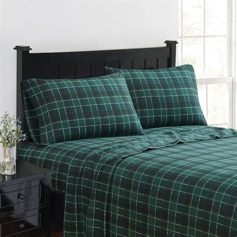 green plaid flannel sheets|solid forest green flannel.